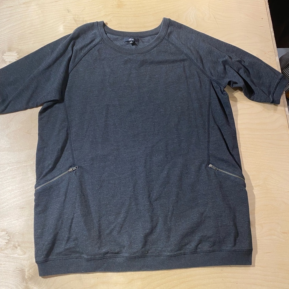 Ellos Charcoal Knit Dress 1X 22/24 (NB)